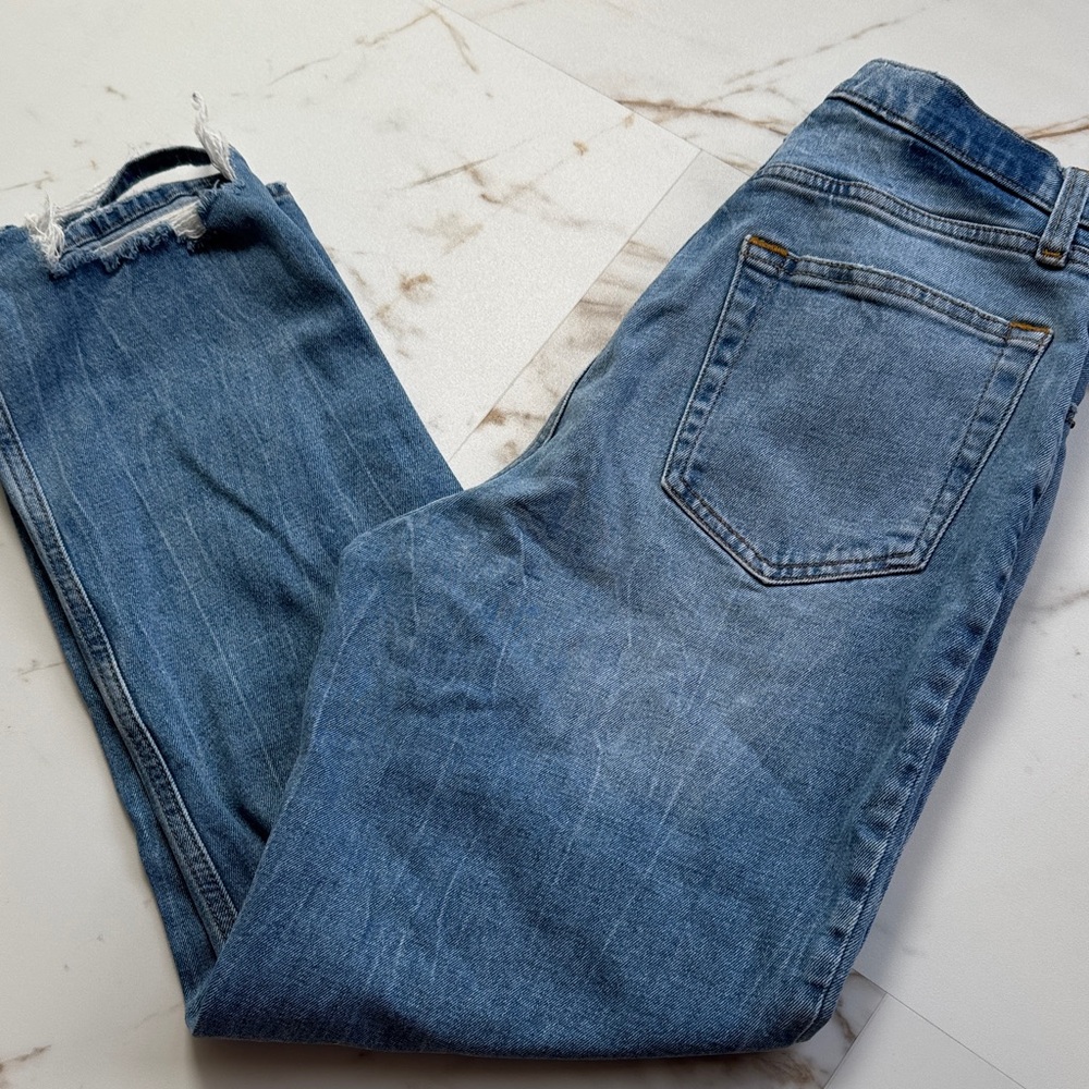 Abercrombie & Fitch Curve Love The Ankle Straight Ultra High Rise Jeans Sz 4R